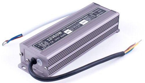 Блок питания для светодиодной ленты SW-Group 12В 5А 60Вт IP67 Алюминий фото Блок питания для светодиодной ленты SW-Group 12В 5А 60Вт IP67 Алюминий картинка